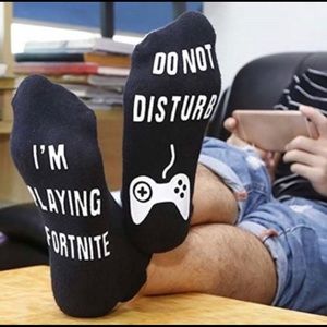 Do not disturb I’m playing Fortnite socks